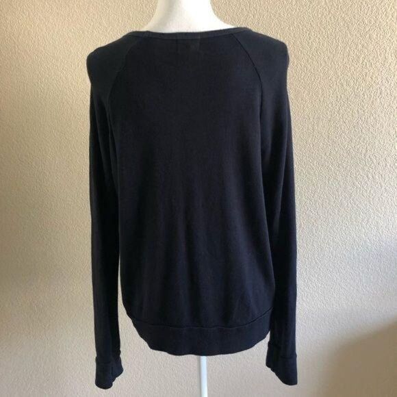 Sundry Dark Navy Rainbow Graphic Sweater XS - Picture 3 of 6